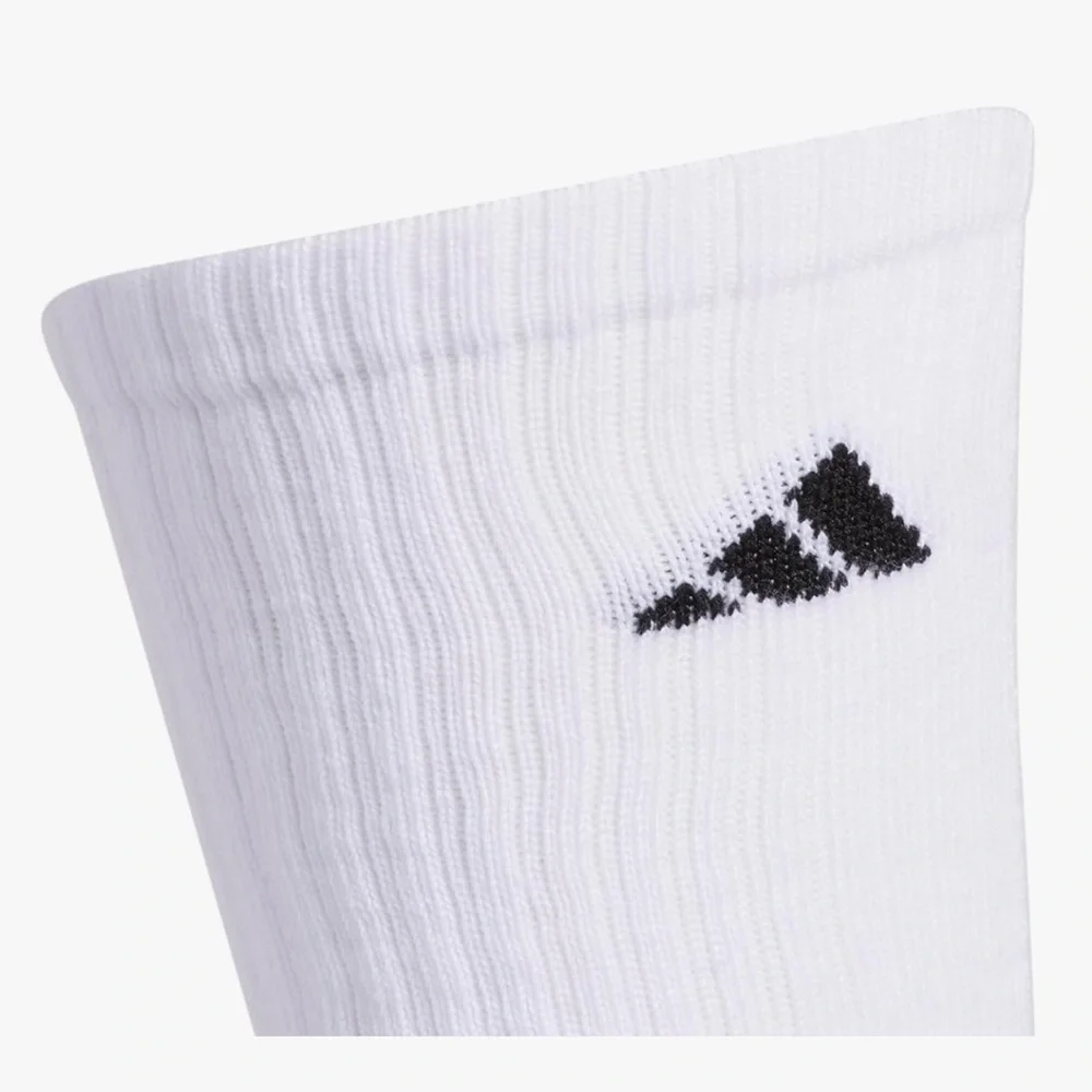 Adidas mens Athletic Cushioned Crew Socks With (6-pair)- Black and White
